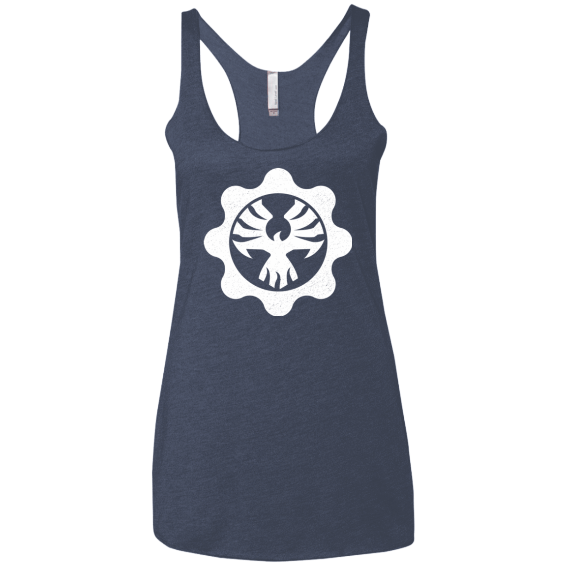 T-Shirts Vintage Navy / X-Small Gears of War 4 Cog Emblem Women's Triblend Racerback Tank