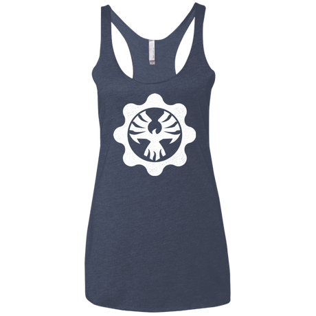 T-Shirts Vintage Navy / X-Small Gears of War 4 Cog Emblem Women's Triblend Racerback Tank