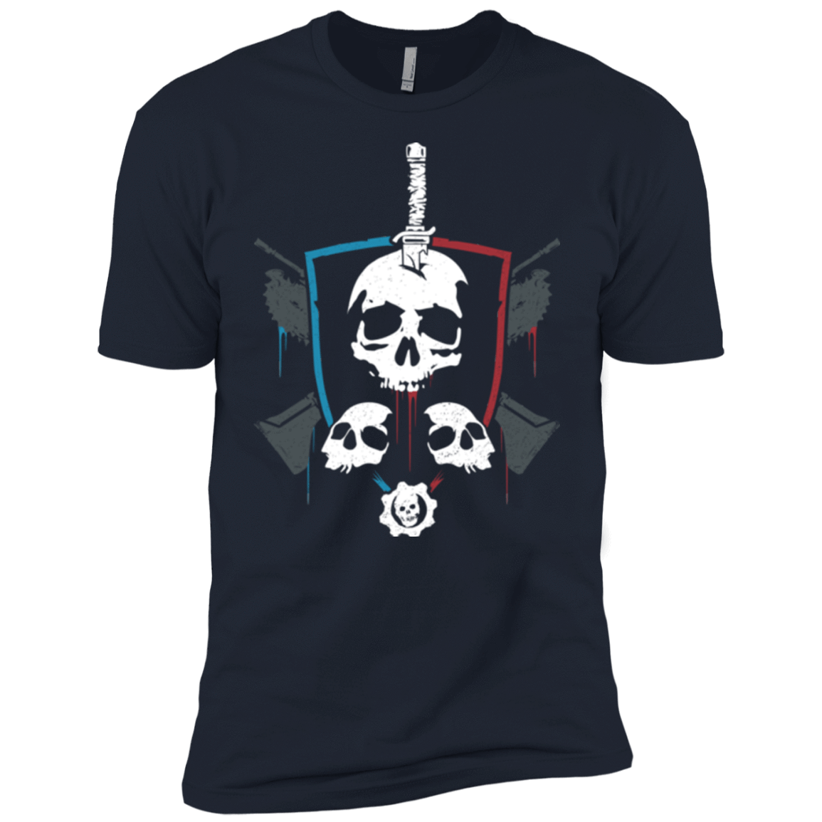 T-Shirts Midnight Navy / YXS Gears of War 4 Crest Boys Premium T-Shirt