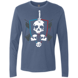 T-Shirts Indigo / Small Gears of War 4 Crest Men's Premium Long Sleeve