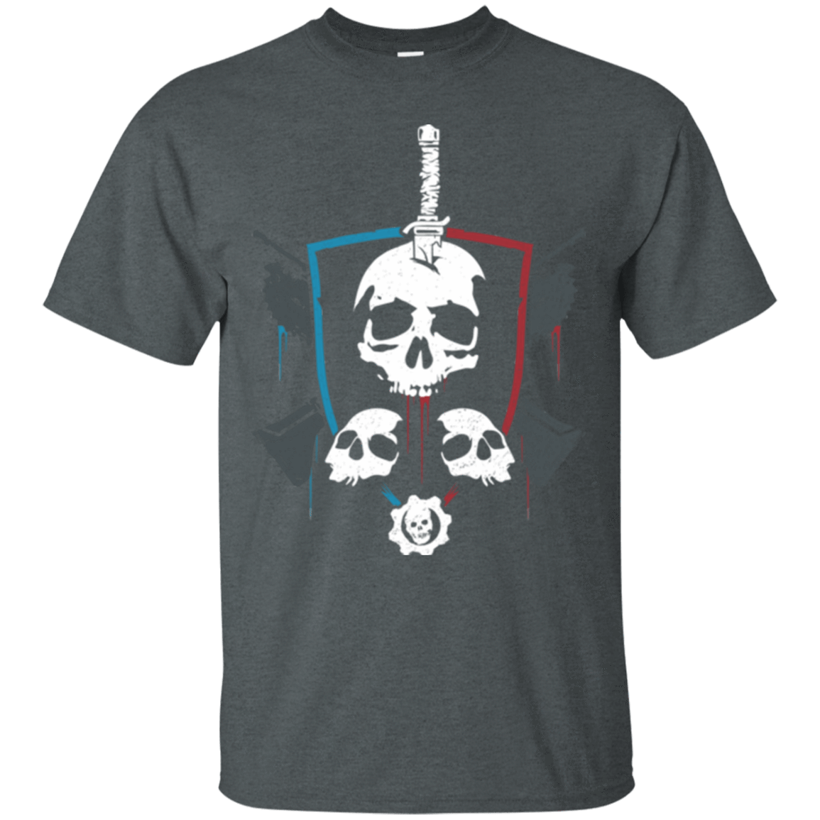 T-Shirts Dark Heather / Small Gears of War 4 Crest T-Shirt