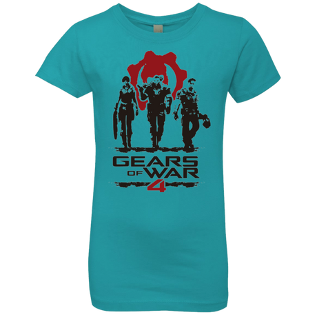 T-Shirts Tahiti Blue / YXS Gears Of War 4 White Girls Premium T-Shirt