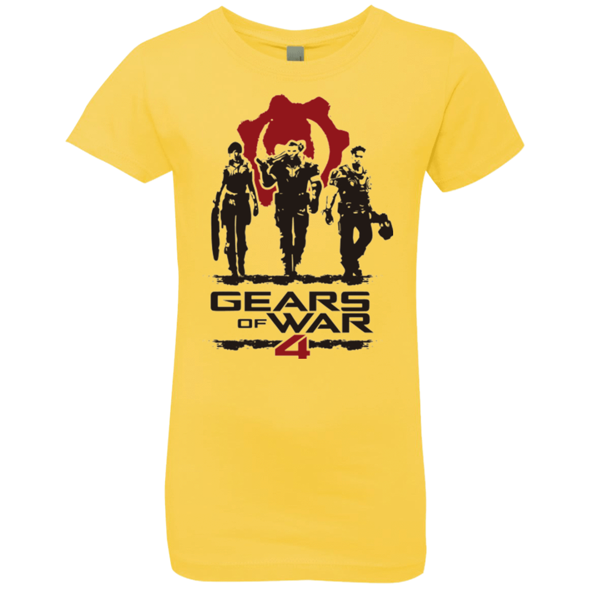 T-Shirts Vibrant Yellow / YXS Gears Of War 4 White Girls Premium T-Shirt