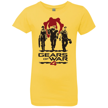 T-Shirts Vibrant Yellow / YXS Gears Of War 4 White Girls Premium T-Shirt