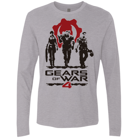 T-Shirts Heather Grey / Small Gears Of War 4 White Men's Premium Long Sleeve