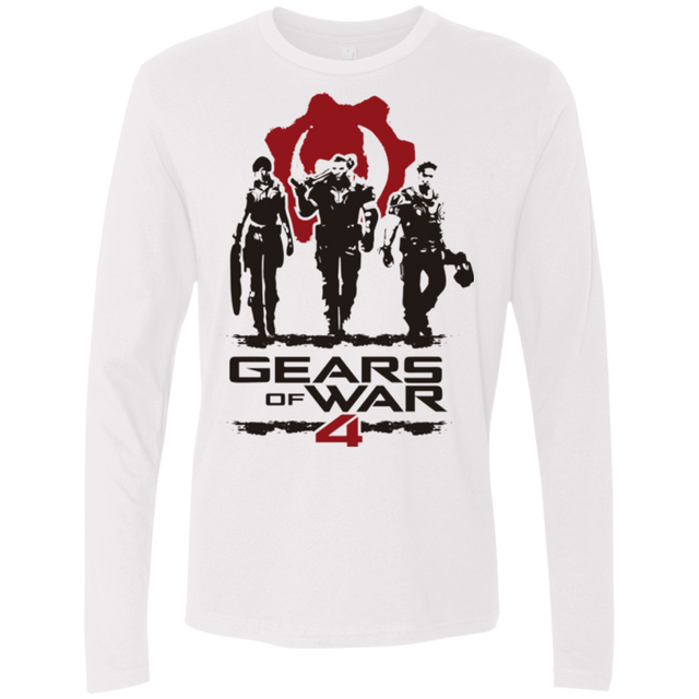 T-Shirts White / Small Gears Of War 4 White Men's Premium Long Sleeve
