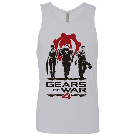T-Shirts Heather Grey / Small Gears Of War 4 White Men's Premium Tank Top