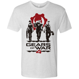 T-Shirts Heather White / Small Gears Of War 4 White Men's Triblend T-Shirt