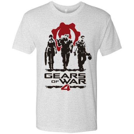 T-Shirts Heather White / Small Gears Of War 4 White Men's Triblend T-Shirt