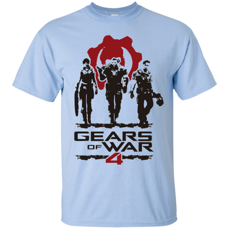 T-Shirts Light Blue / Small Gears Of War 4 White T-Shirt
