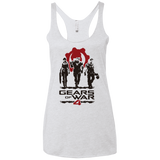 T-Shirts Heather White / X-Small Gears Of War 4 White Women's Triblend Racerback Tank