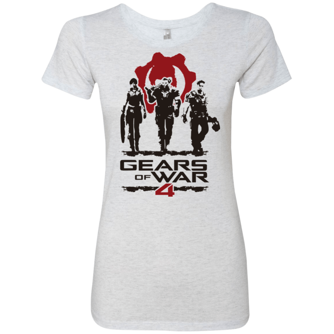 T-Shirts Heather White / Small Gears Of War 4 White Women's Triblend T-Shirt