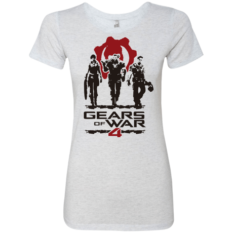 T-Shirts Heather White / Small Gears Of War 4 White Women's Triblend T-Shirt