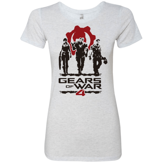 T-Shirts Heather White / Small Gears Of War 4 White Women's Triblend T-Shirt