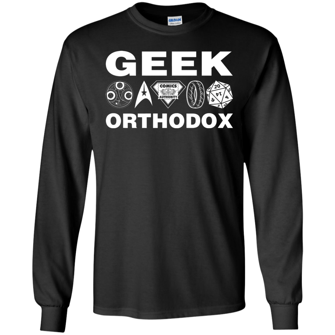 T-Shirts Black / S Geek Orthodox Men's Long Sleeve T-Shirt