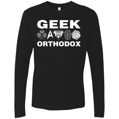 T-Shirts Black / S Geek Orthodox Men's Premium Long Sleeve