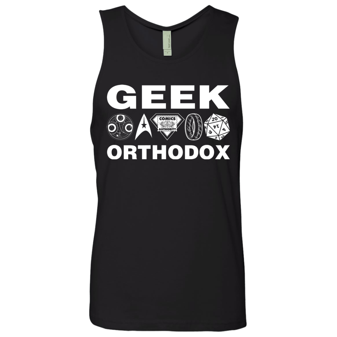 T-Shirts Black / S Geek Orthodox Men's Premium Tank Top