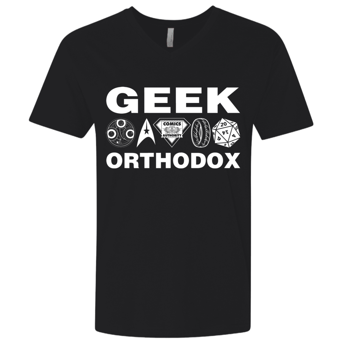 T-Shirts Black / X-Small Geek Orthodox Men's Premium V-Neck