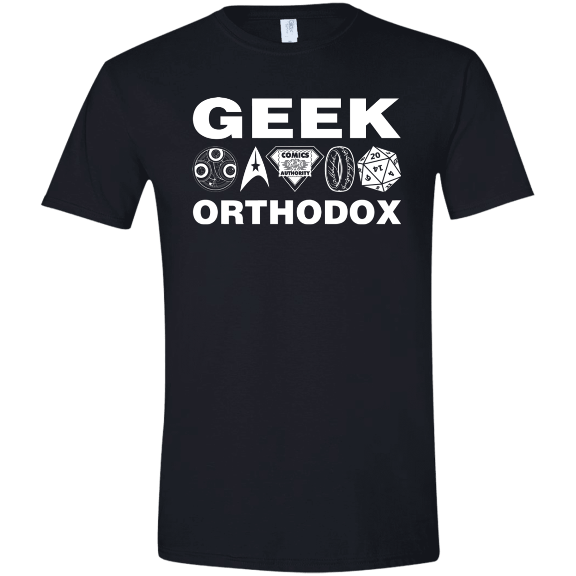 T-Shirts Black / X-Small Geek Orthodox Men's Semi-Fitted Softstyle