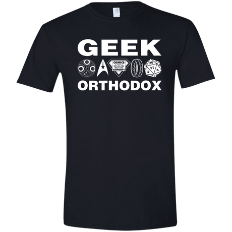 T-Shirts Black / X-Small Geek Orthodox Men's Semi-Fitted Softstyle