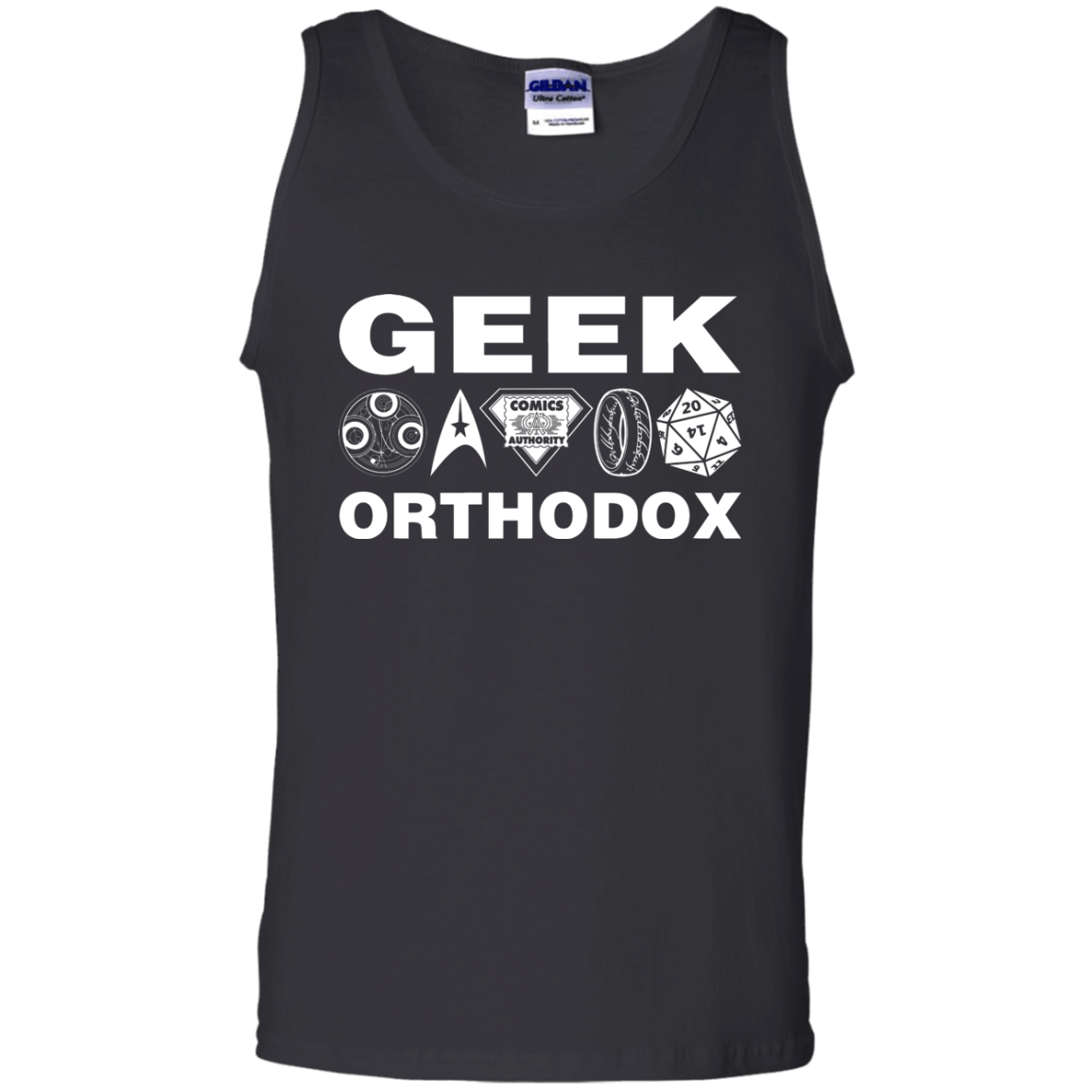 T-Shirts Black / S Geek Orthodox Men's Tank Top