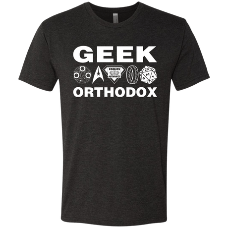 T-Shirts Vintage Black / S Geek Orthodox Men's Triblend T-Shirt