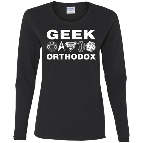 T-Shirts Black / S Geek Orthodox Women's Long Sleeve T-Shirt
