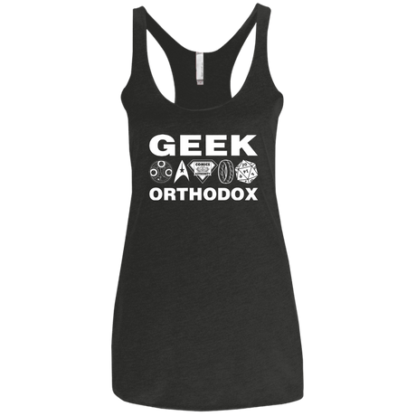 T-Shirts Vintage Black / X-Small Geek Orthodox Women's Triblend Racerback Tank
