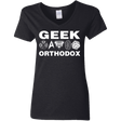 T-Shirts Black / S Geek Orthodox Women's V-Neck T-Shirt