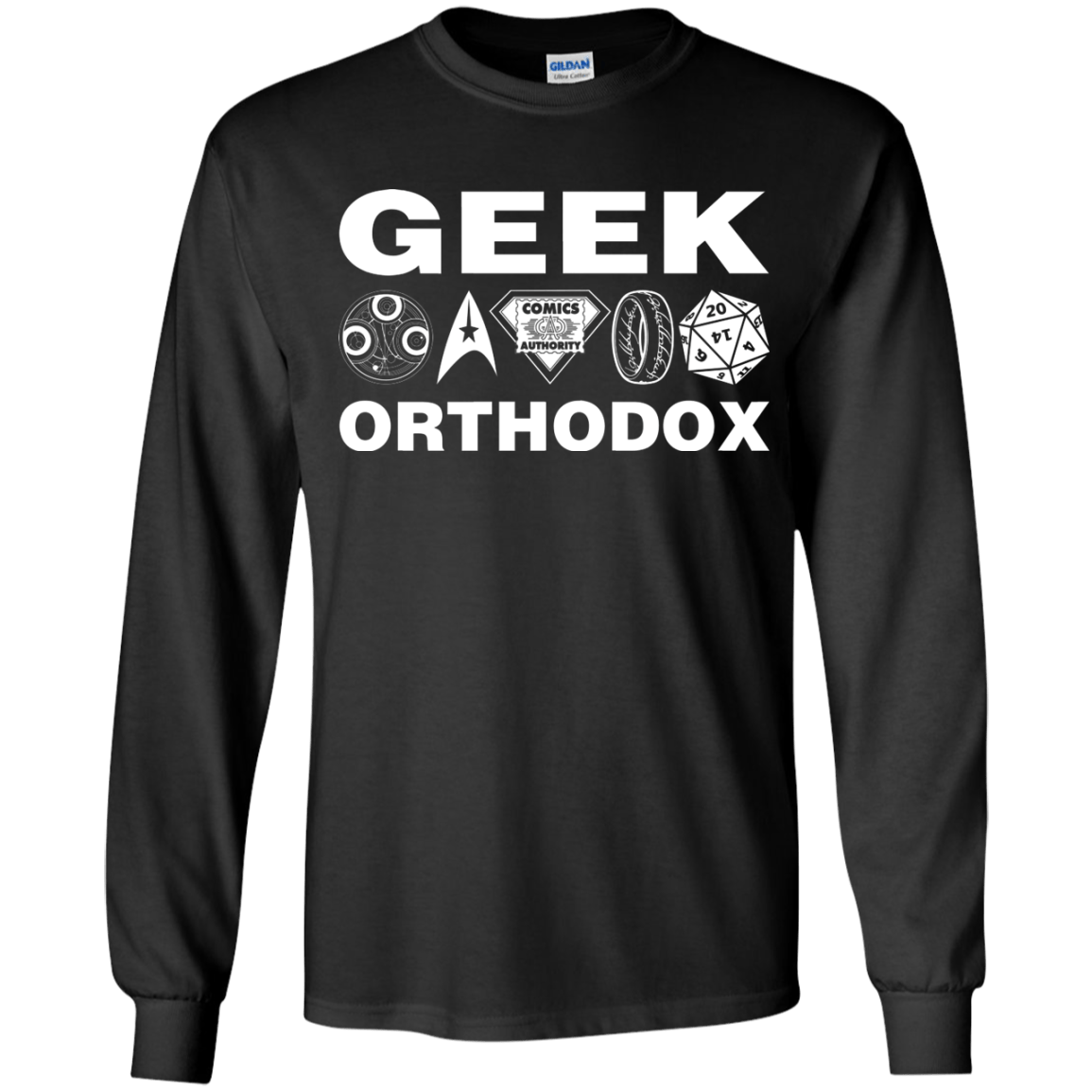 T-Shirts Black / YS Geek Orthodox Youth Long Sleeve T-Shirt