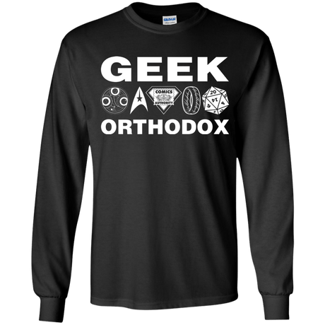 T-Shirts Black / YS Geek Orthodox Youth Long Sleeve T-Shirt