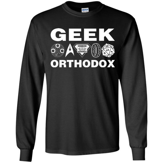 T-Shirts Black / YS Geek Orthodox Youth Long Sleeve T-Shirt