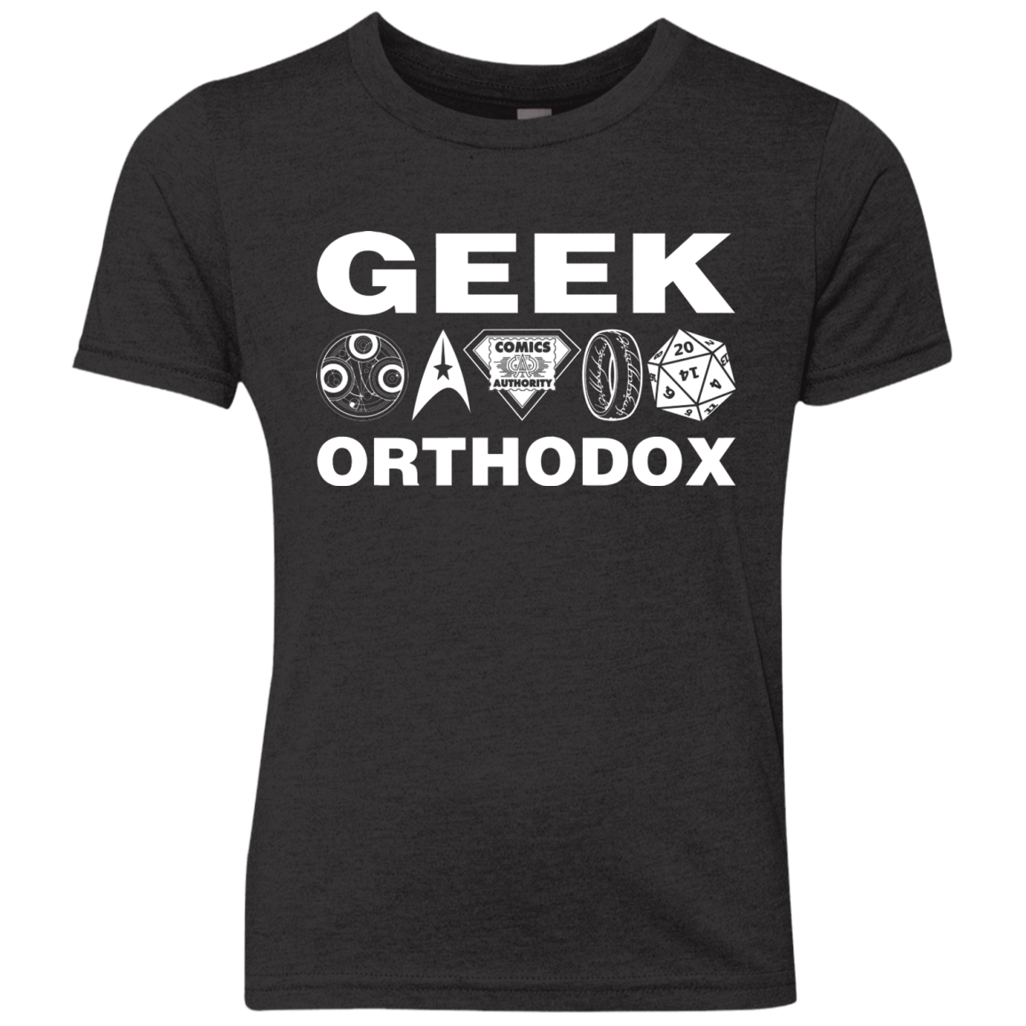T-Shirts Vintage Black / YXS Geek Orthodox Youth Triblend T-Shirt