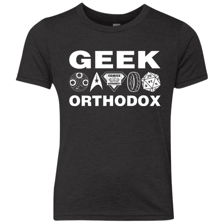 T-Shirts Vintage Black / YXS Geek Orthodox Youth Triblend T-Shirt