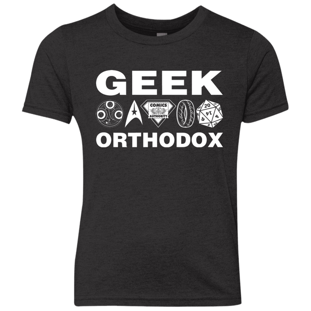 T-Shirts Vintage Black / YXS Geek Orthodox Youth Triblend T-Shirt