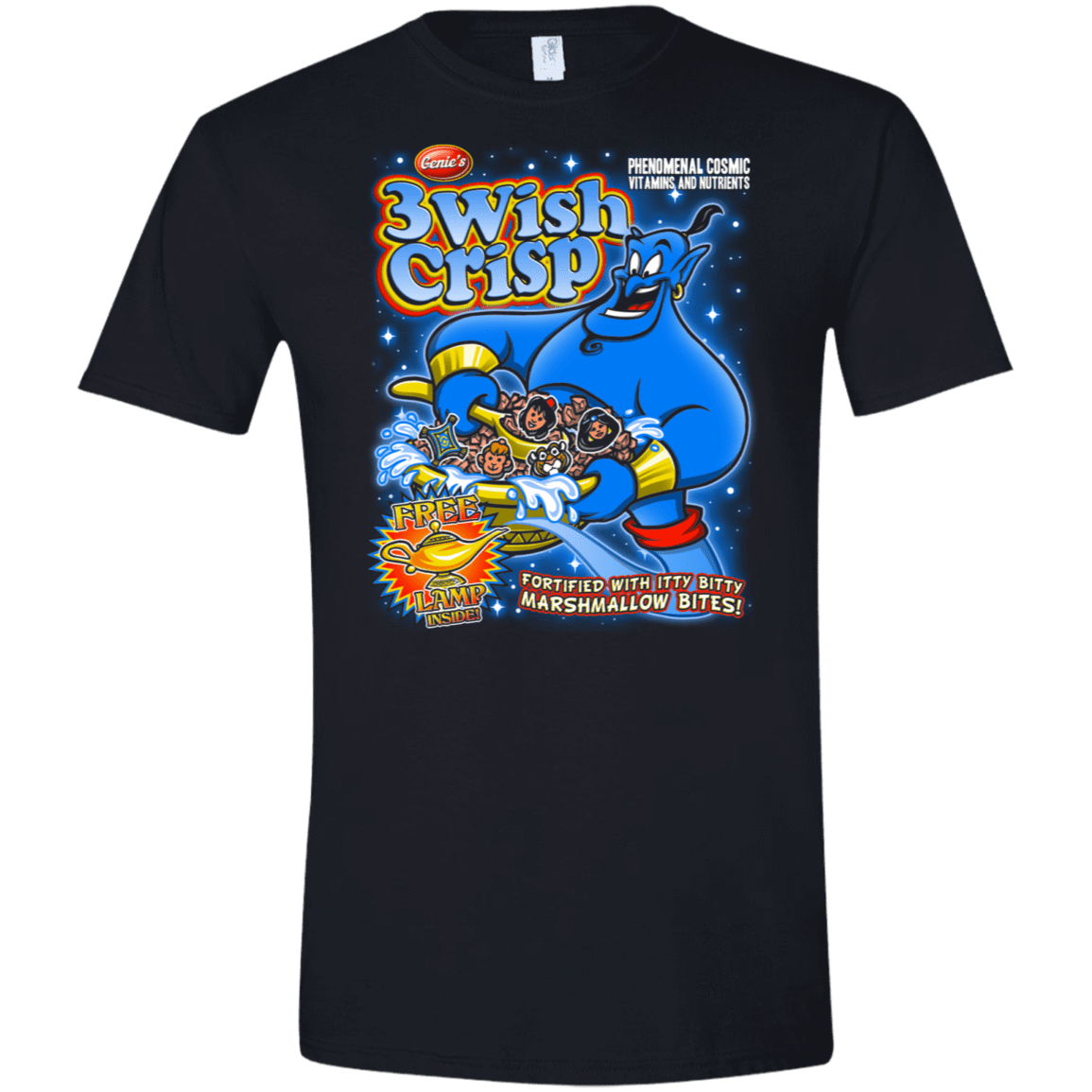 T-Shirts Black / X-Small Genie Cereal Men's Semi-Fitted Softstyle