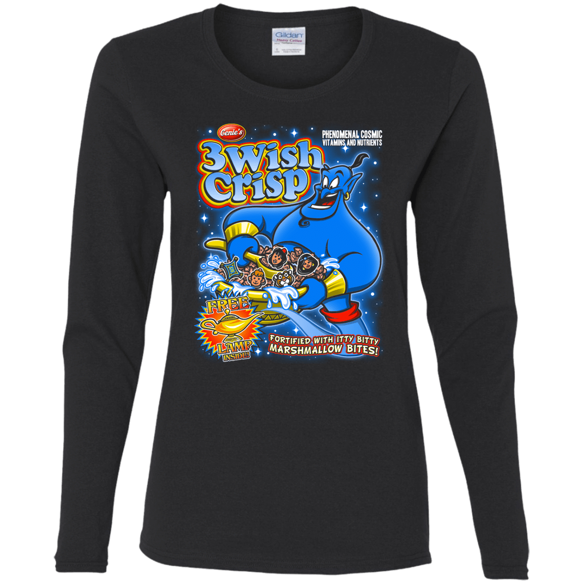 T-Shirts Black / S Genie Cereal Women's Long Sleeve T-Shirt