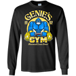 T-Shirts Black / S Genies Gym Men's Long Sleeve T-Shirt