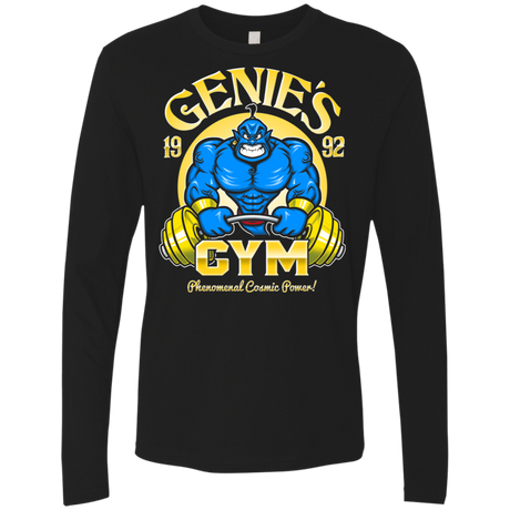 T-Shirts Black / S Genies Gym Men's Premium Long Sleeve