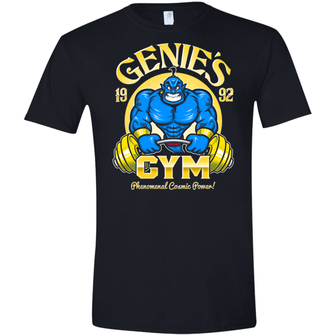 T-Shirts Black / X-Small Genies Gym Men's Semi-Fitted Softstyle