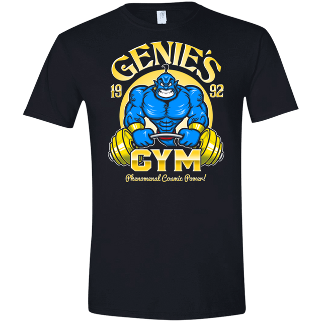 T-Shirts Black / X-Small Genies Gym Men's Semi-Fitted Softstyle