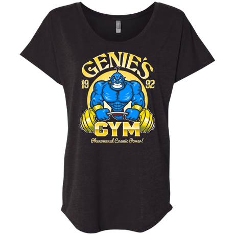 T-Shirts Vintage Black / X-Small Genies Gym Triblend Dolman Sleeve