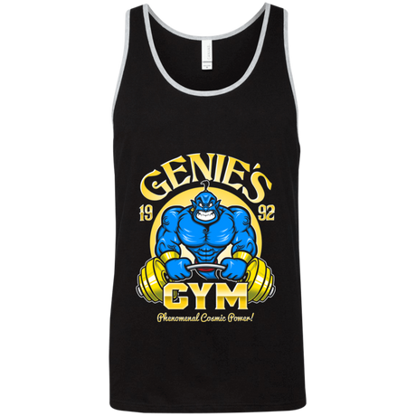 T-Shirts Black/Athletic Heather / X-Small Genies Gym Unisex Premium Tank Top