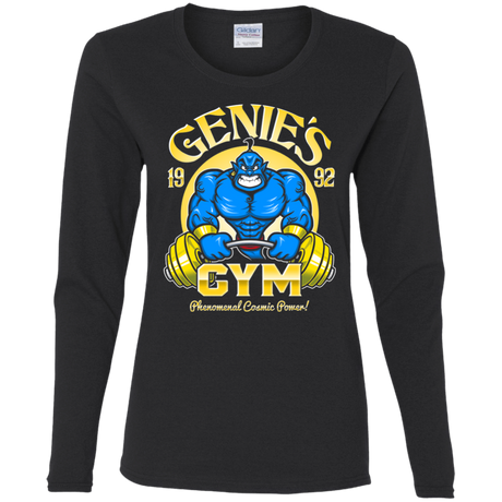 T-Shirts Black / S Genies Gym Women's Long Sleeve T-Shirt