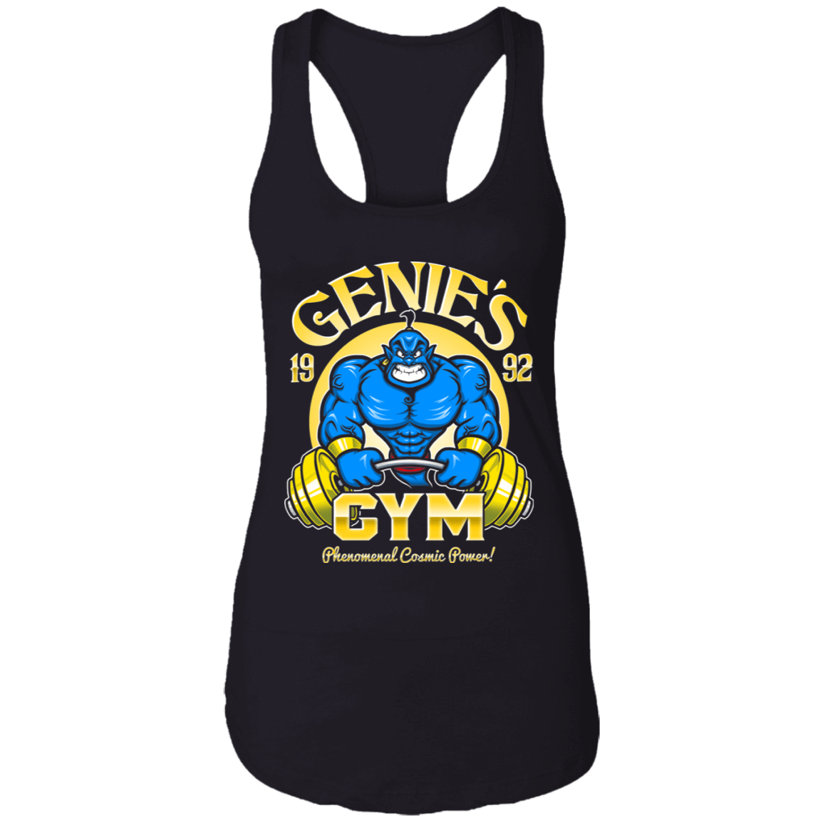 T-Shirts Black / X-Small Genies Gym Women's Racerback Tank