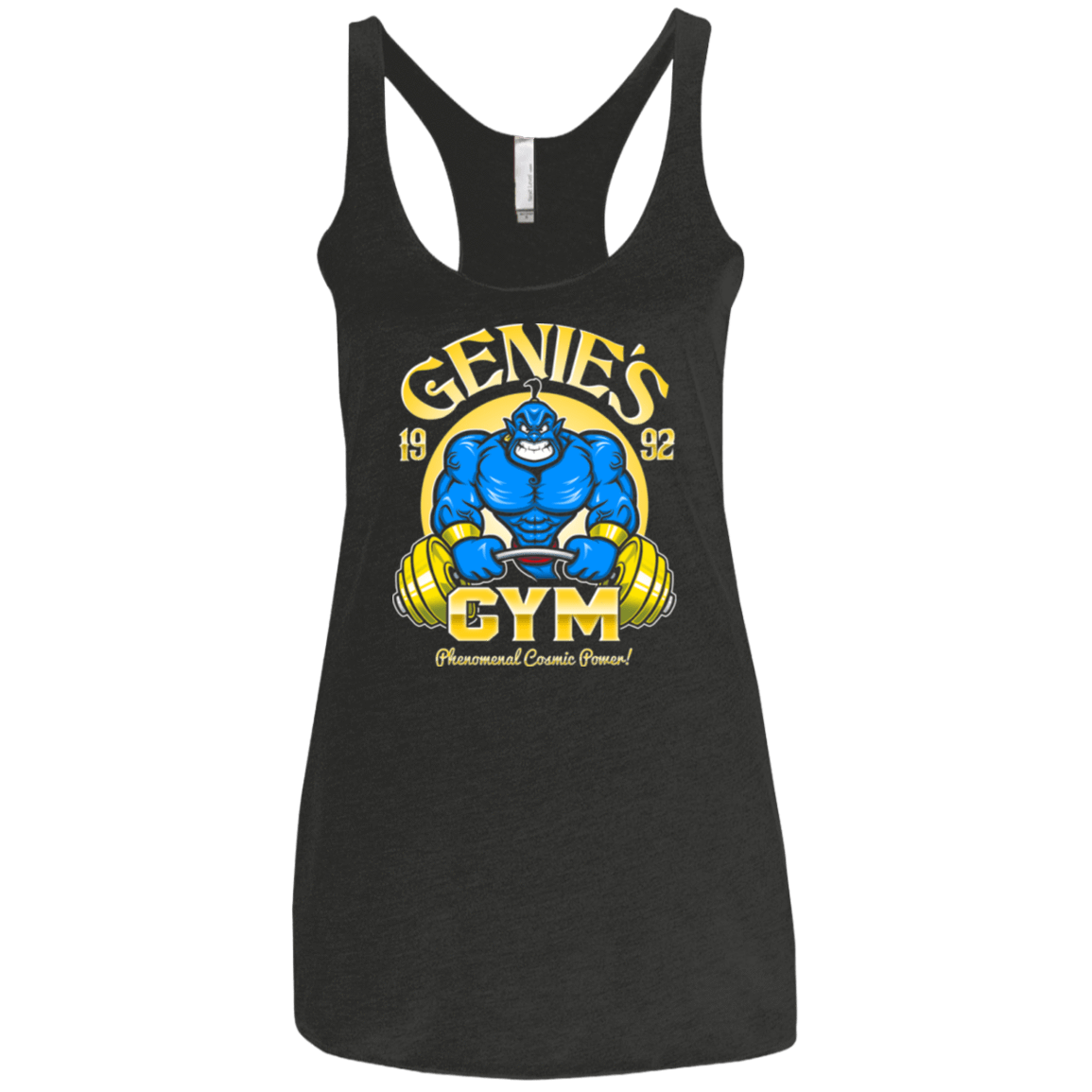T-Shirts Vintage Black / X-Small Genies Gym Women's Triblend Racerback Tank