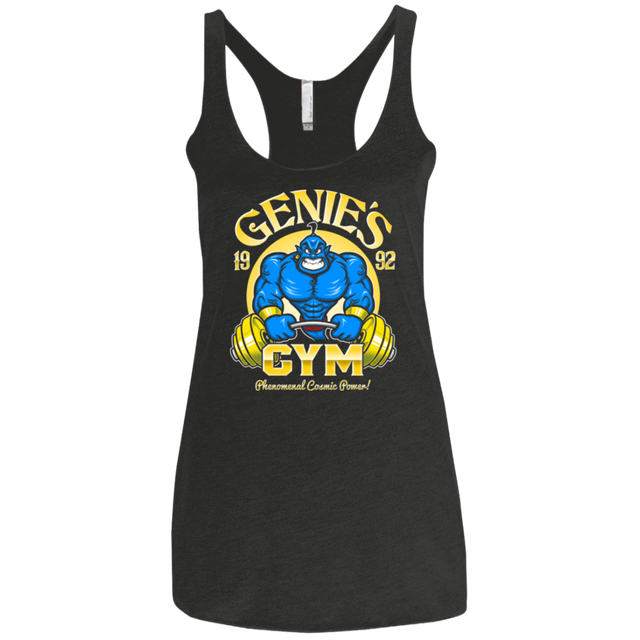 T-Shirts Vintage Black / X-Small Genies Gym Women's Triblend Racerback Tank
