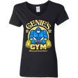 T-Shirts Black / S Genies Gym Women's V-Neck T-Shirt