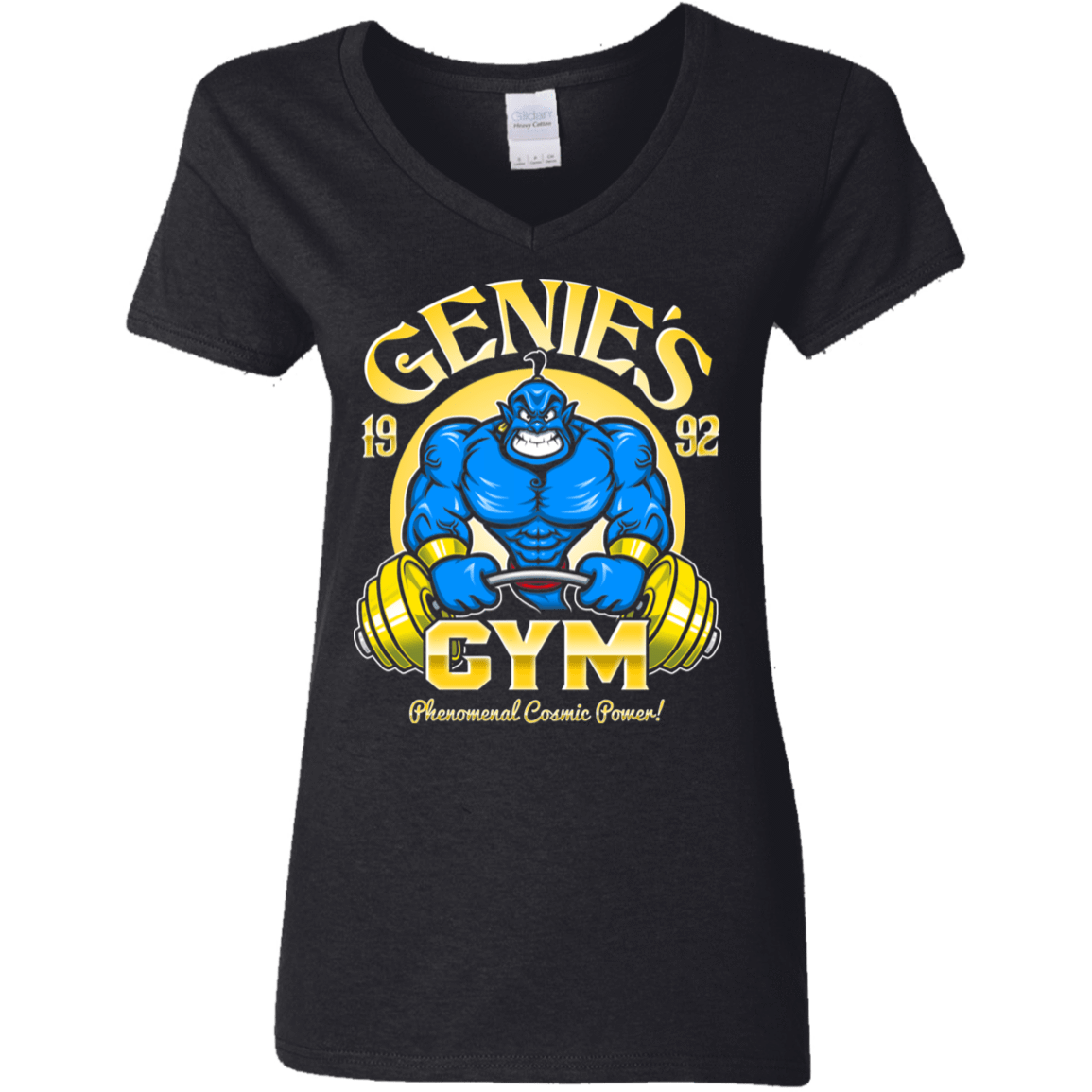 T-Shirts Black / S Genies Gym Women's V-Neck T-Shirt