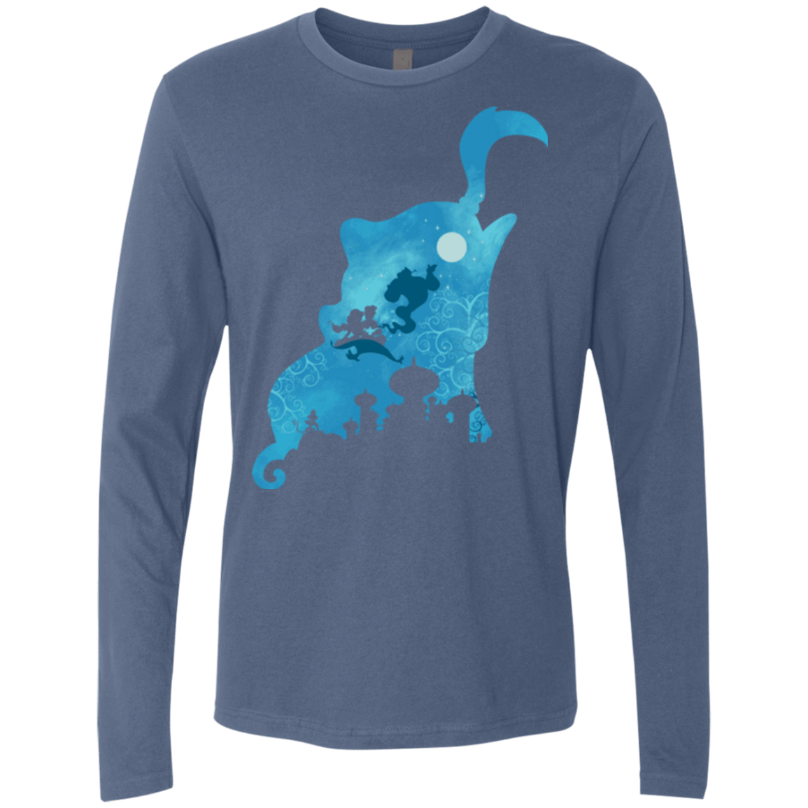 T-Shirts Indigo / S Genius Portrait Men's Premium Long Sleeve